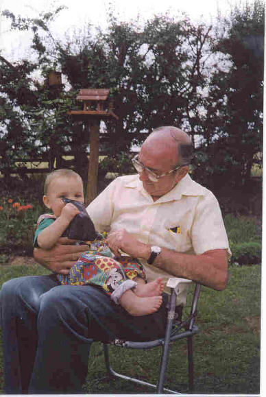 This is my Grandad with me